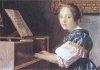 Vermeer: Seated at a Virginal